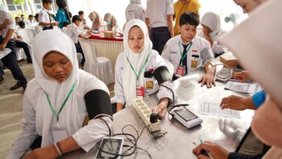 Program Cek Kesehatan Gratis (CKG) Sasar Pelajar dan Masyarakat Kabupaten Kediri