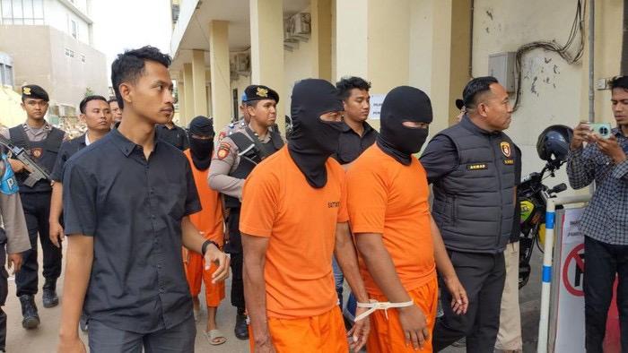 Ft: 3 Juni 2025 – Satreskrim Polres Tulungagung berhasil mengamankan lima tersangka kasus pencabulan terhadap anak di bawah umur. (ist)