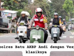 HUT Bhayangkara ke- 79 Polres Batu, Para Pecinta Skuter Klasik Siap Ramaikan Batu Vespa Fest 2025