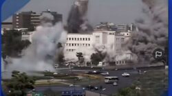 Militer Israel mengebom markas militer Suriah di Damaskus. (screshoot: TikTok)