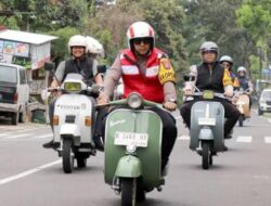 Berkat Vespa Klasiknya Kapolres Batu Raih Penghargaan dari IJTI Korda Malang Raya