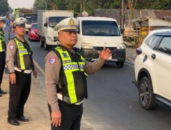 Kasat Lantas Polres Lumajang AKP Syaikhu Selalu Mendahului Anggotanya Saat Melaksanakan Tugas