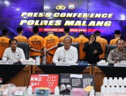 Selama Bulan Juli – Agustus Polres Malang Ringkus 13 Tersangka Kasus Narkoba