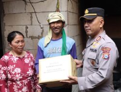 Polres Malang Beri Bantuan Korban Puting Beliung di Karangploso