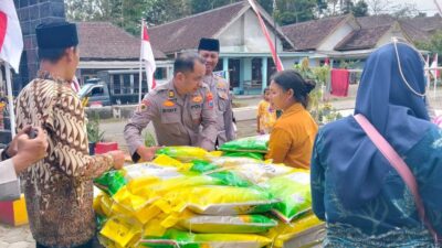 Peringati Hari Juang Polri, Polres Malang Salurkan 15 Ton Beras Lewat GPM