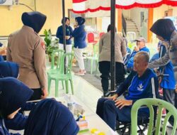 Jelang 1 September, Polwan Polresta Malang Kota Gelar Bakkes Gratis untuk Lansia