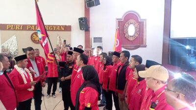 FT. Pelantikan pengurus Sentral Organisasi Karyawan Swadiri Indonesia (Soksi) Kabupaten Malang, masa periode 2025-2030. (MemoX/nif)