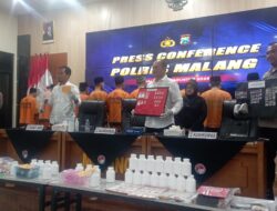 13 Tersangka Pengedar Narkoba di Wilayah Kabupaten Malang Berhasil Diamankan Polres Malang