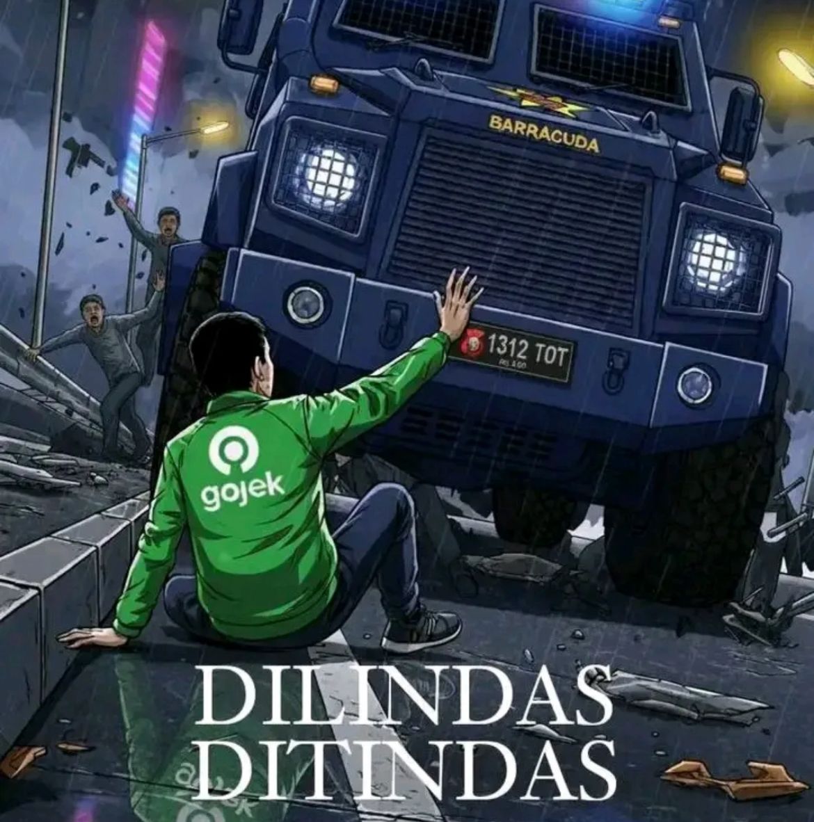 Affan meninggal setelah tertimpa kendaraan taktis (rantis) Brimob di tengah kerusuhan demonstrasi. (Foto: Ilustrasi)