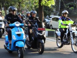 Jaga Kondusivitas, Polresta Malang Kota Gelar Patroli Gabungan Skala Besar dengan Mengendarai Sepeda Motor