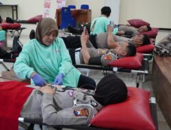 Sambut HUT Lalu lintas ke-70 Satlantas Polres Malang Gelar Donor Darah