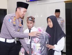 Sambut HUT ke-70, Satlantas Polres Malang Gelar Tasyakuran dan Santuni Anak Yatim