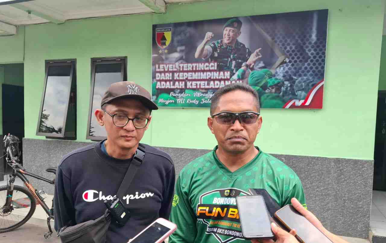 Ribuan Peserta Meriahkan Fun Bike Kodim 0822 Bondowoso di HUT ke-80 TNI