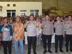 Polres Malang Gelar Apel Kebangsaan Bersama Para Buruh
