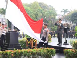 Perkuat Sinergitas Dandim 0818 Kab Malang – Batu Pimpin Upacara Hari Sumpah Pemuda ke-97 di Mapolres Malang