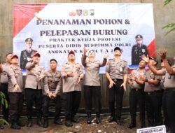 Jaga Kelestarian Lingkungan, Serdik Sespimma Polri Tanam Pohon dan Lepas Ratusan Burung di Polres Malang