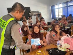 Ditengah Ops Zebra, Polres Malang Bekali Siswa MTsN Lawang Peraturan Berlalu lintas