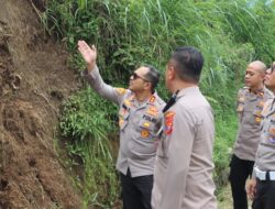 Kapolres Batu Tinjau Titik Rawan Longsor di Sumber Brantas