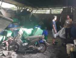 Polisi Resor Malang Olah TKP Ledakan Pabrik Tahu,Satu Pekerja Meninggal Dunia