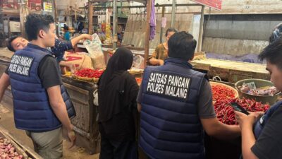 Satgas Pangan Polres Malang Blusukan ke Pasar Kepanjen