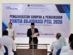 BPN Bondowoso Kukuhkan Panitia Ajudikasi PTSL 2026
