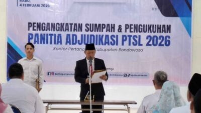 BPN Bondowoso Kukuhkan Panitia Ajudikasi PTSL 2026