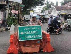 Antisipasi Kemacetan Berkepanjangan, Satlantas Polres Batu Siagakan Personal Dititik Rawan Kemacetan