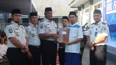 Warga Binaan Lapas Kelas II B Bondowoso, Terima Remisi Usai Salat Idulfitri 1447 H