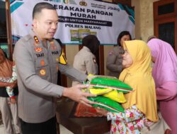 Polres Malang Berbagi Berkah di Bulan Ramadan dengan Menggelar Pangan Murah