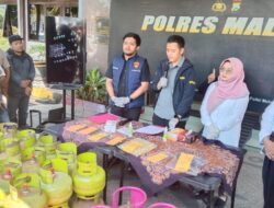 Polres Malang Bongkar Penjualan LPG 3 Kg Ilegal dengan Tiga Tersangka