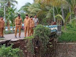 Jembatan Ambles di Prajekan, Pemkab Bondowoso Siapkan Penanganan Sementara