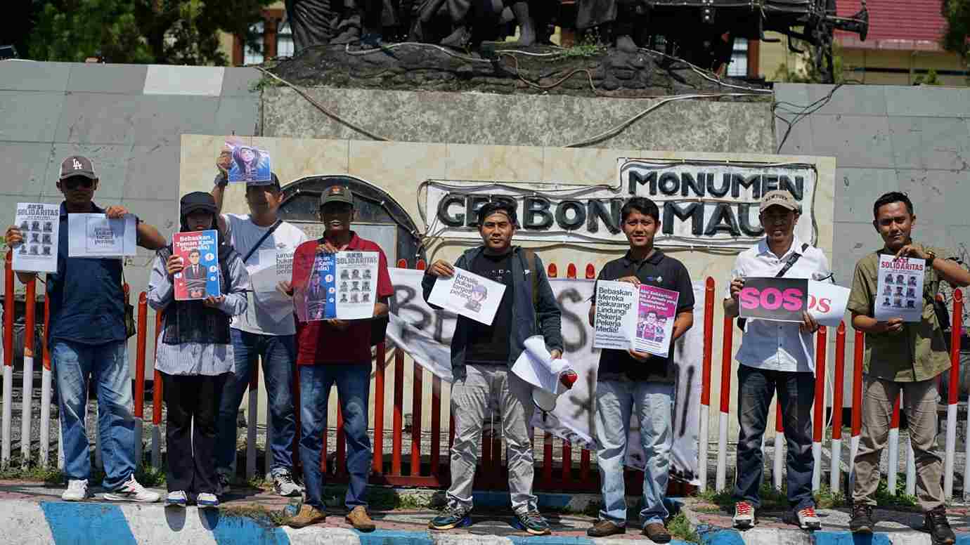 Aksi Solidaritas di Gerbong Maut Bondowoso, Jurnalis Desak RI Selamatkan Wartawan di Gaza