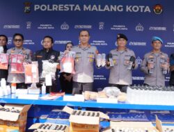 8,9 kg Ganja dan 1,6 kg Sabu Diamankan Satresnarkoba Polresta Malang Kota