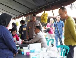 Program Makan Gratis Polresta Malang Kota Disambut Antusias Warga Sambil Periksa Kesehatan Gratis