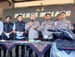 Polres Malang Amankan Dua Pemuda Membawa Sajam Saat Ingin Merayakan Pengesahan Warga Baru PSHT