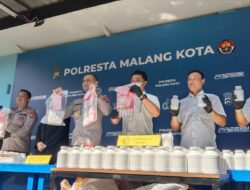 Di Bulan Juni 2026, Polresta Malang Kota Ungkap 2 Kg Sabu, 500 Butir Ekstasi dan 490 Ribu Pil Dobel L