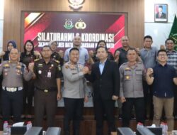Pasca Pertemuan Kapolri dengan Jaksa Agung Kapolres Batu Ajak Pejabat Utama Silaturahmi ke Kejari Batu