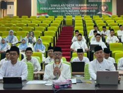 MAN 2 Kota Malang Gelar Simulasi Desk Wawancara Penilaian Nasional Pembangunan ZI Menuju WBBM 2026