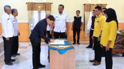 Tujuh Parpol di Kota Probolinggo Tandatangani BAST Banpol