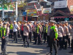 Kasat Lantas Polres Batu Pimpin Giat Pengamanan Arus Bantengan Nuswantoro