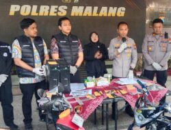 Polres Malang Tangkap 3 Pelaku Pencurian Baterai Tower BTS dengan 17 TKP