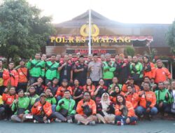 Polres Malang Bersinergi dengan Sahabat Ojol, Perkuat Keamanan di Kab Malang