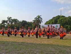 HUT ke-65 Pramuka di Bondowoso Meriah, 1.000 Pelajar Tampilkan Atraksi Koloni Tongkat
