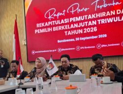 KPU Bondowoso Catat 627.264 Pemilih, Meningkat pada Triwulan III 2026