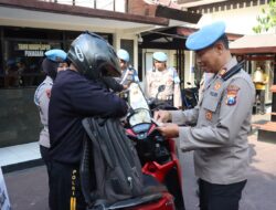 Tegakkan Peraturan di Ops Patuh Semeru 2026 Polres Malang Diperiksa Kelengkapan Ranmor Anggota